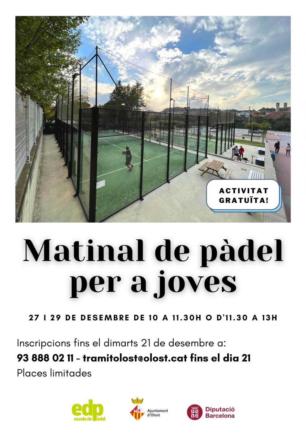 Matinal de pàdel per a joves